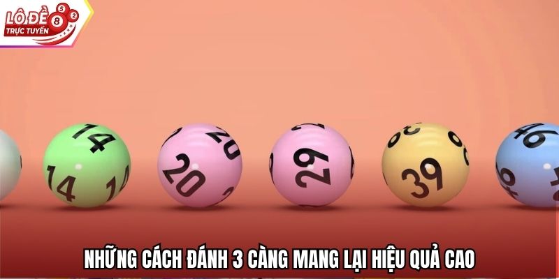 Những cách đánh 3 càng mang lại hiệu quả cao