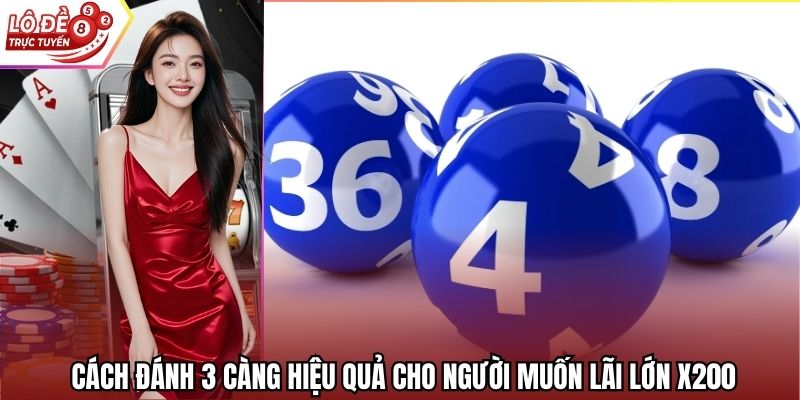 Cách Đánh 3 Càng Hiệu Quả Cho Người Muốn Lãi Lớn X200