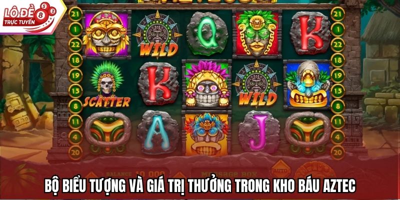 Bộ biểu tượng và giá trị thưởng trong Kho Báu Aztec