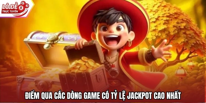 Điểm qua các dòng game có tỷ lệ jackpot cao nhất